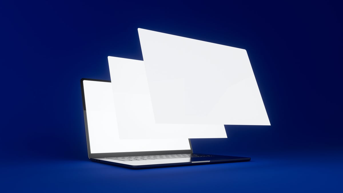 Local business website on modern device
